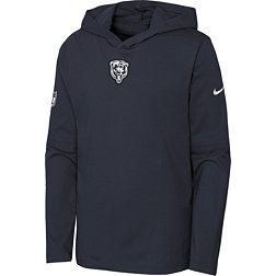 Nike Youth Chicago Bears Sideline Player Navy Hoodie