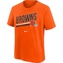 Nike Youth Cleveland Browns Team Helmet Orange T-Shirt