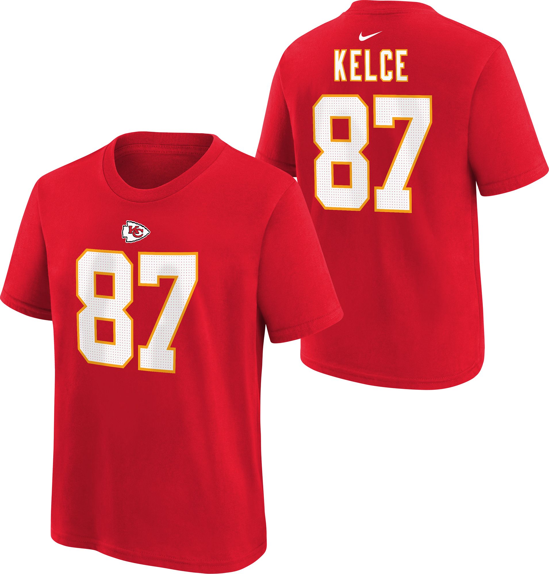 Limited Youth Travis Kelce White Road Jersey - #87 Football Kansas City  Chiefs 100th Season Vapor Untouchable Size S(10-12)