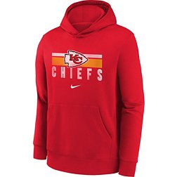 Nike Youth Kansas City Chiefs Team Stripes Red Pullover Hoodie
