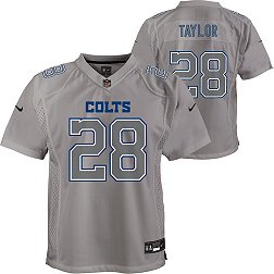 Nike Youth Indianapolis Colts Jonathan Taylor #28 Atmosphere Grey Game Jersey