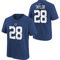 Nike Youth Indianapolis Colts Jonathan Taylor #28 Blue T-Shirt