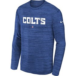 Nike Youth Indianapolis Colts Sideline Velocity Blue Long Sleeve T-Shirt