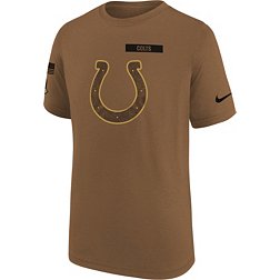 Nike Youth Indianapolis Colts 2023 Salute to Service Brown T-Shirt