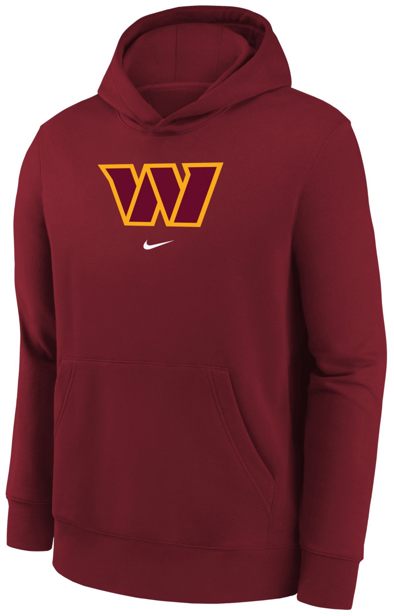 Nike Youth Washington Commanders Rewind Throwback Team Red Pullover Hoodie