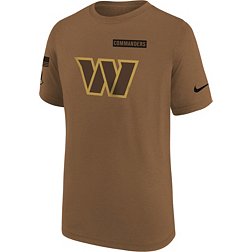 Nike Youth Washington Commanders 2023 Salute to Service Brown T-Shirt