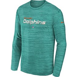 Nike Youth Miami Dolphins Sideline Velocity Green Long Sleeve T-Shirt