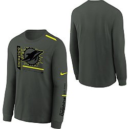 Nike Youth Miami Dolphins 2023 Volt Anthracite Long Sleeve T-Shirt