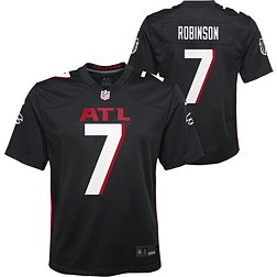 Nike Youth Atlanta Falcons Bijan Robinson #7 Black Game Jersey