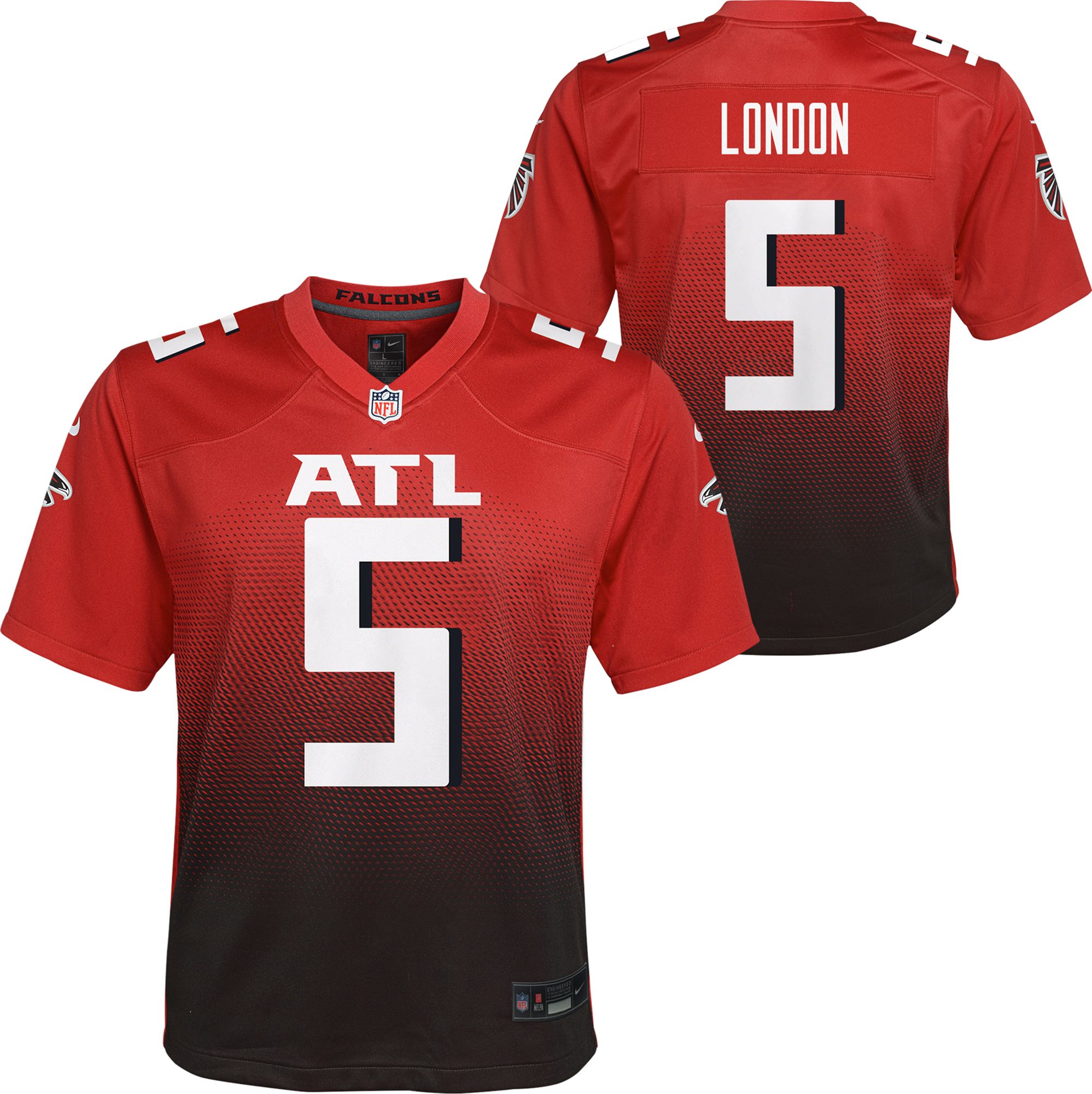 Nike Youth Atlanta Falcons Drake London #5 Black T-Shirt