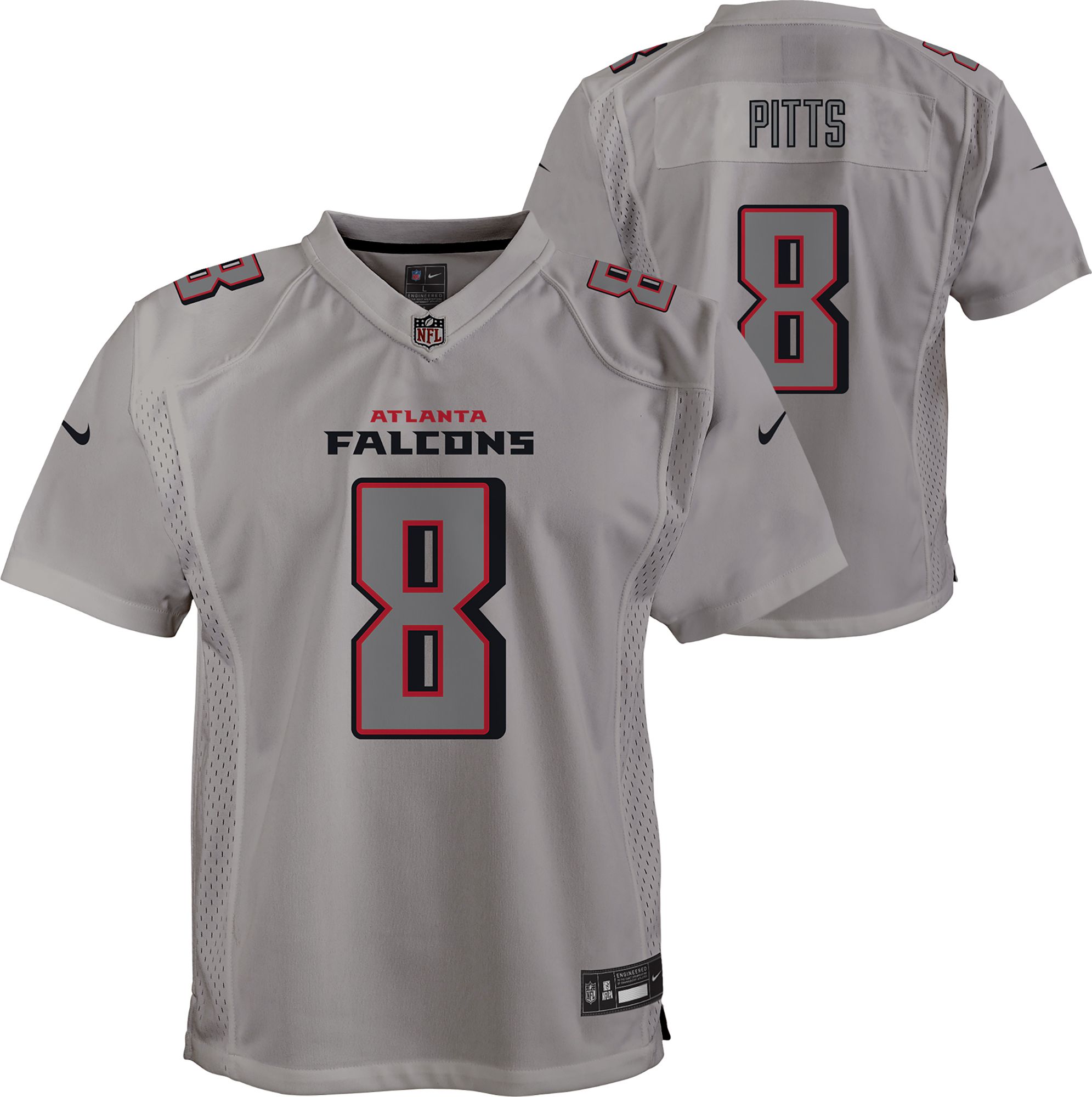 Nike Youth Atlanta Falcons Kyle Pitts Name & Number T-Shirt - Hibbett