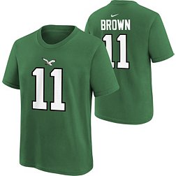 Nike Youth Philadelphia Eagles A.J. Brown #11 Kelly Green Throwback T-Shirt