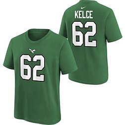 Nike Youth Philadelphia Eagles Jason Kelce #62 Alternate Kelly Green T-Shirt