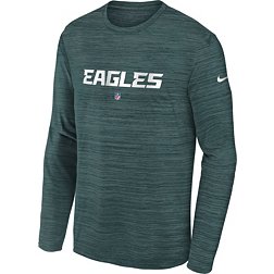 Nike Youth Philadelphia Eagles Sideline Velocity Teal Long Sleeve T-Shirt