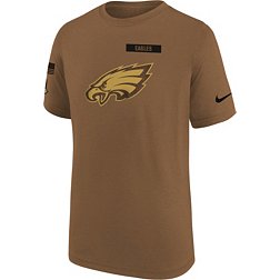 Nike Youth Philadelphia Eagles 2023 Salute to Service Brown T-Shirt