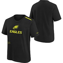 Nike Youth Philadelphia Eagles 2023 Volt Black T-Shirt