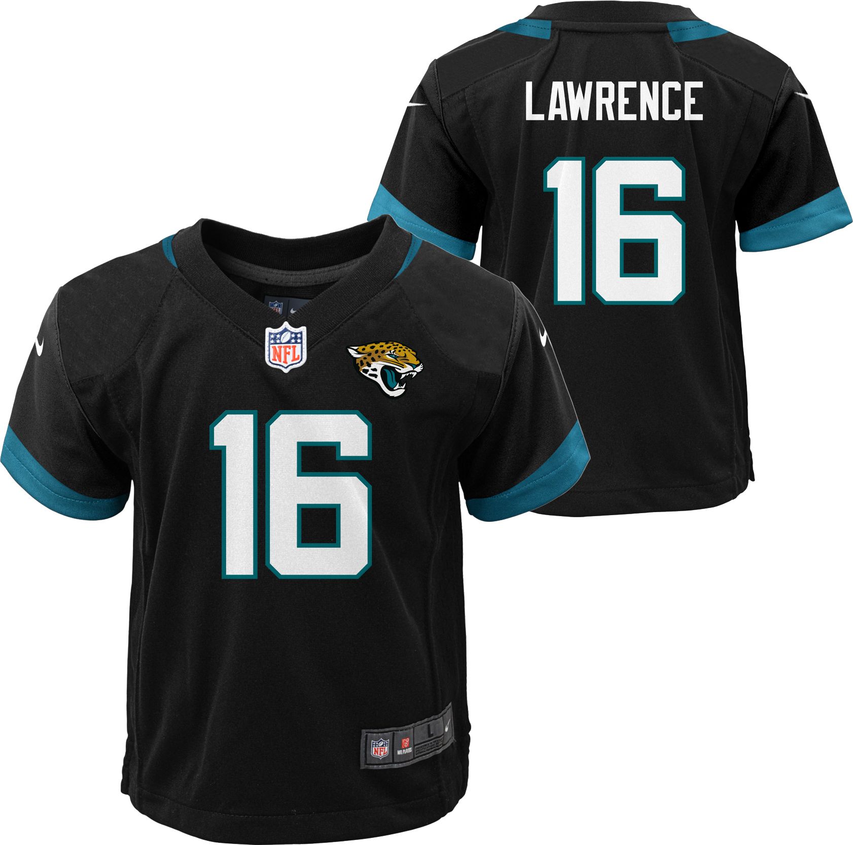 Nike Little Kids' Jacksonville Jaguars Trevor Lawrence #16 Black Game Jersey