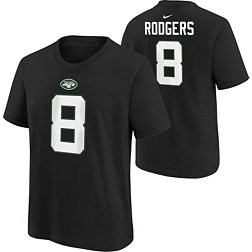 Nike Youth New York Jets Aaron Rodgers #8 Black T-Shirt