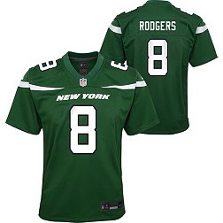 Nike Little Kids' New York Jets Aaron Rodgers #8 Green Game Jersey