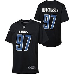 Nike Youth Detroit Lions Aidan Hutchinson #97 Black Game Jersey