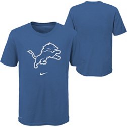 Nike Youth Detroit Lions Logo Blue Dri-FIT T-Shirt