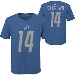 Nike Youth Detroit Lions Amon-Ra St. Brown #14 Blue T-Shirt