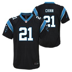 Nike Youth Carolina Panthers Jeremy Chinn #21 Black Game Jersey