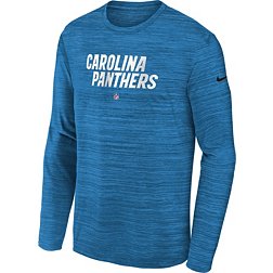 Nike Youth Carolina Panthers Sideline Velocity Blue Long Sleeve T-Shirt