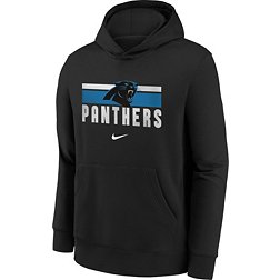 Nike Youth Carolina Panthers Team Stripes Black Pullover Hoodie