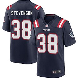 Nike Youth New England Patriots Rhamondre Stevenson #38 Navy Game Jersey