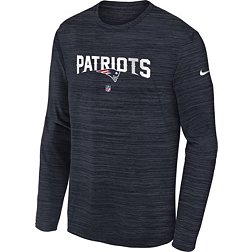 Nike Youth New England Patriots Sideline Velocity Navy Long Sleeve T-Shirt