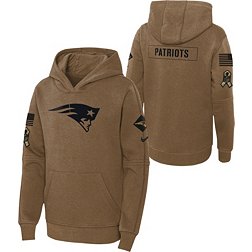 Nike Youth New England Patriots 2023 Salute to Service Brown Hoodie