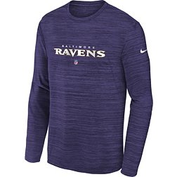 Nike Youth Baltimore Ravens Sideline Velocity Purple Long Sleeve T-Shirt