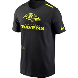 Nike Youth Baltimore Ravens 2023 Volt Black T-Shirt