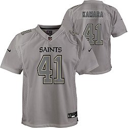 Nike Youth New Orleans Saints Alvin Kamara #41 Atmosphere Grey Game Jersey