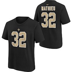 Nike Youth New Orleans Saints Tyrann Mathieu #32 Black T-Shirt