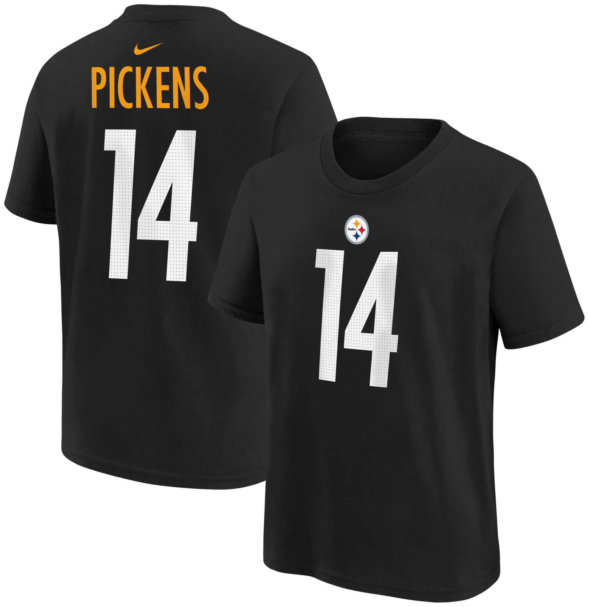Nike Youth Pittsburgh Steelers George Pickens #14 Black T-Shirt