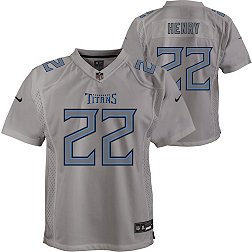 Nike Youth Tennessee Titans Derrick Henry #22 Atmosphere Grey Game Jersey