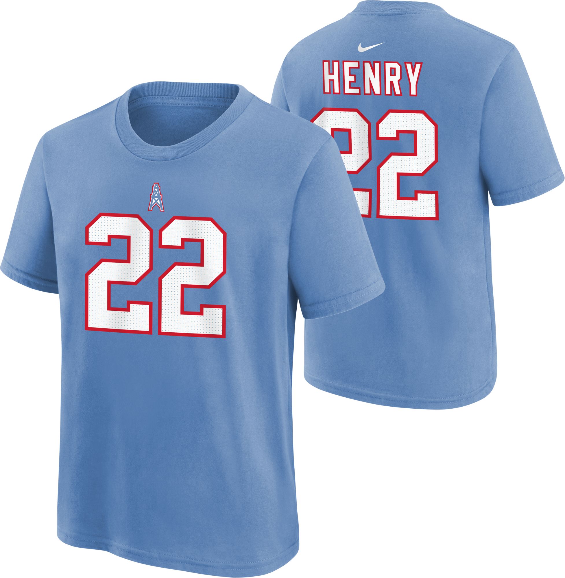 Nike Tennessee Titans No22 Derrick Henry Light Blue Men's Stitched NFL Limited Rush Jersey
