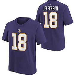 Nike Youth Minnesota Vikings Justin Jefferson #18 Purple T-Shirt