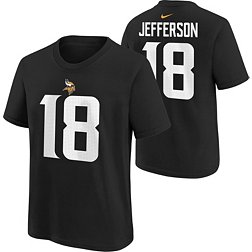 Nike Youth Minnesota Vikings Justin Jefferson #18 Black T-Shirt