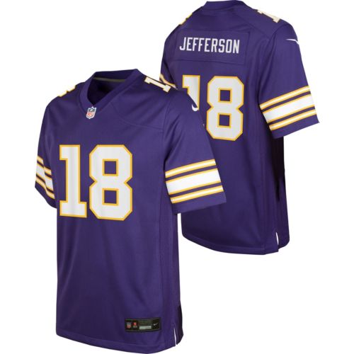 NFL Team Apparel Youth Minnesota Vikings Justin Jefferson #18