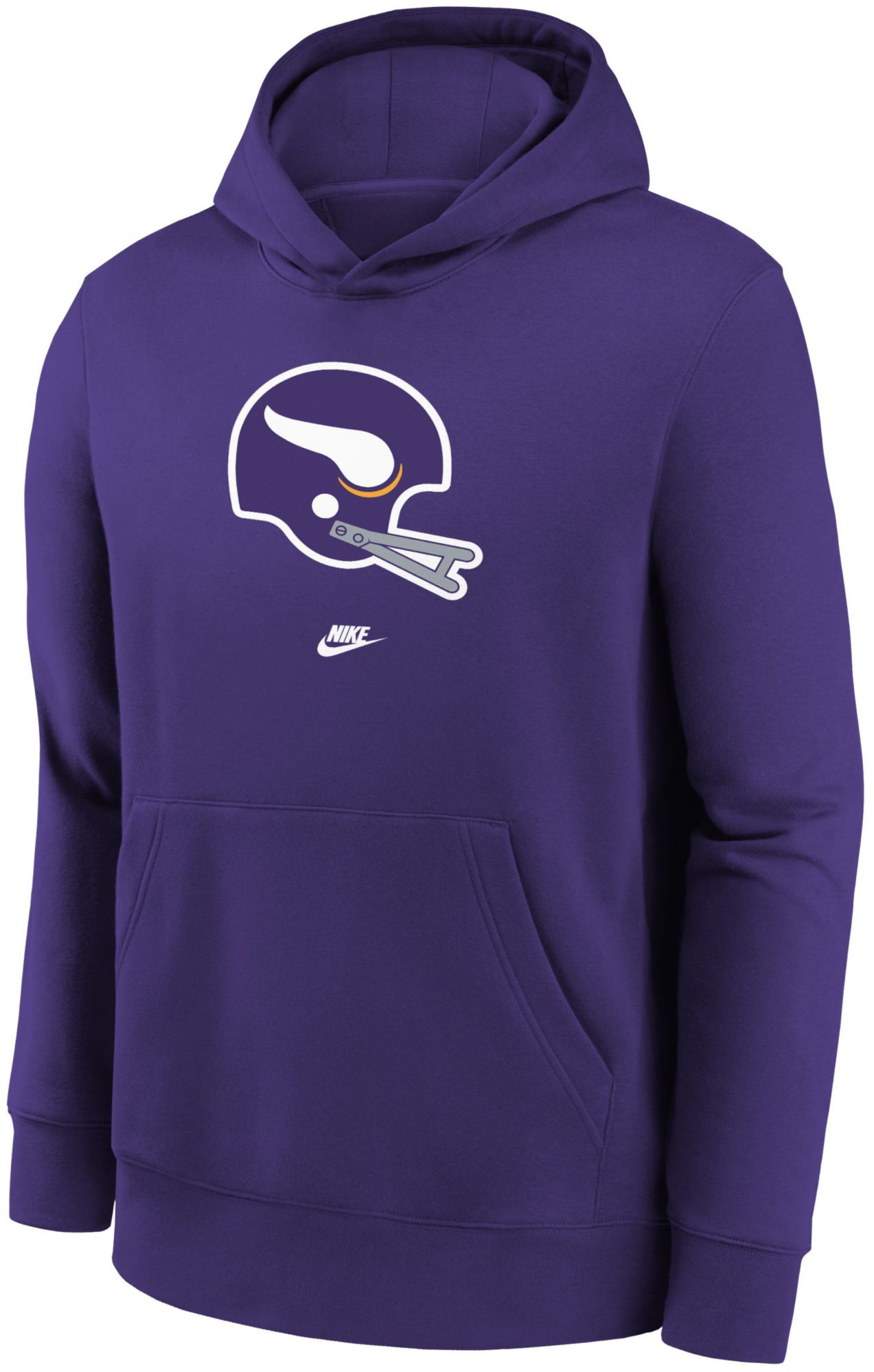 Nike Youth Minnesota Vikings Rewind Throwback Court Purple Pullover Hoodie