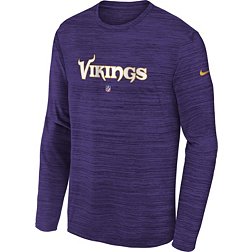 Nike Youth Minnesota Vikings Sideline Velocity Purple Long Sleeve T-Shirt