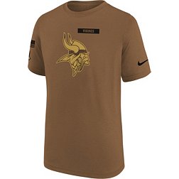 Nike Youth Minnesota Vikings 2023 Salute to Service Brown T-Shirt