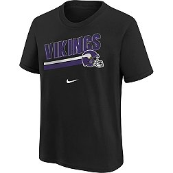Nike Youth Minnesota Vikings Team Helmet Black T-Shirt