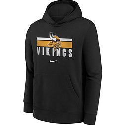 Nike Youth Minnesota Vikings Team Stripes Black Pullover Hoodie