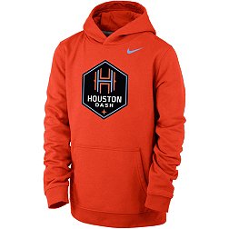 Nike Youth Houston Dash Logo Orange Therma Pullover Hoodie