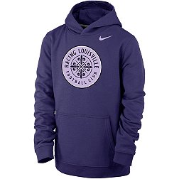 Nike Youth Racing Louisville FC Logo Purple Therma Pullover Hoodie