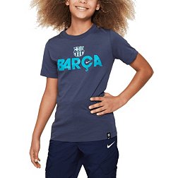 Nike Youth FC Barcelona 2023 Mercurial Blue T-Shirt